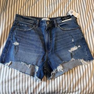 Abercrombie & Fitch The Mom Short High Rise Denim